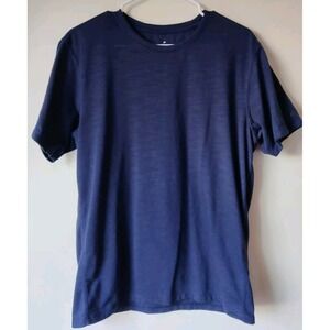 Fabletics Men's The Front Row Tee Sweat Wicking Breathable Stretch Blue Size‎ L